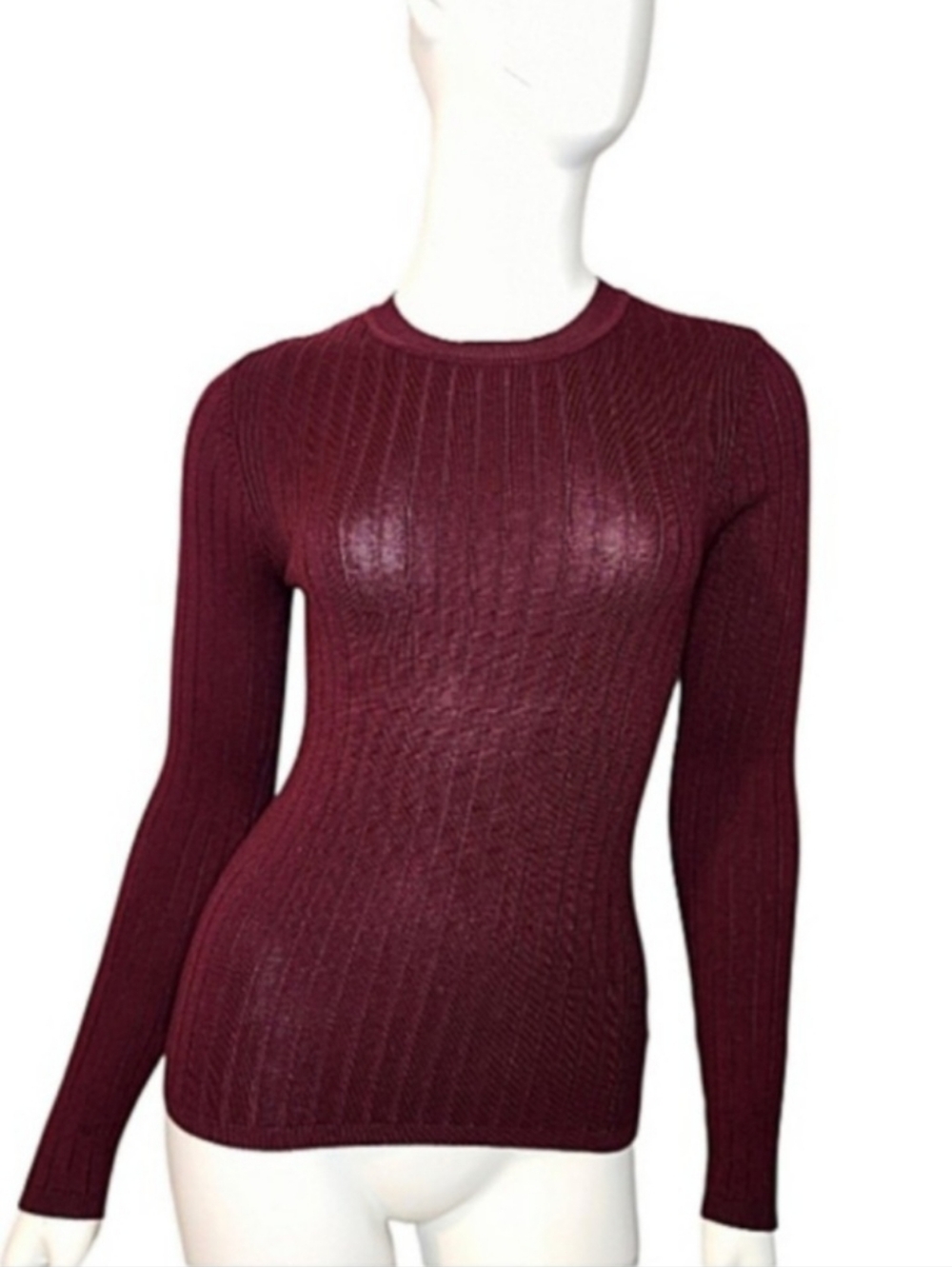 Love Tree Ribbed Crewneck Sweater Women's Size S